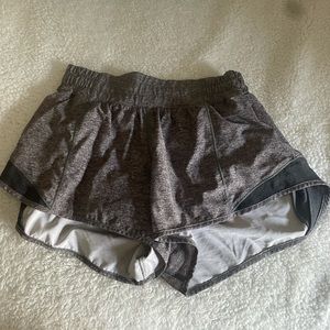 gray hotty hot lululemon shorts
